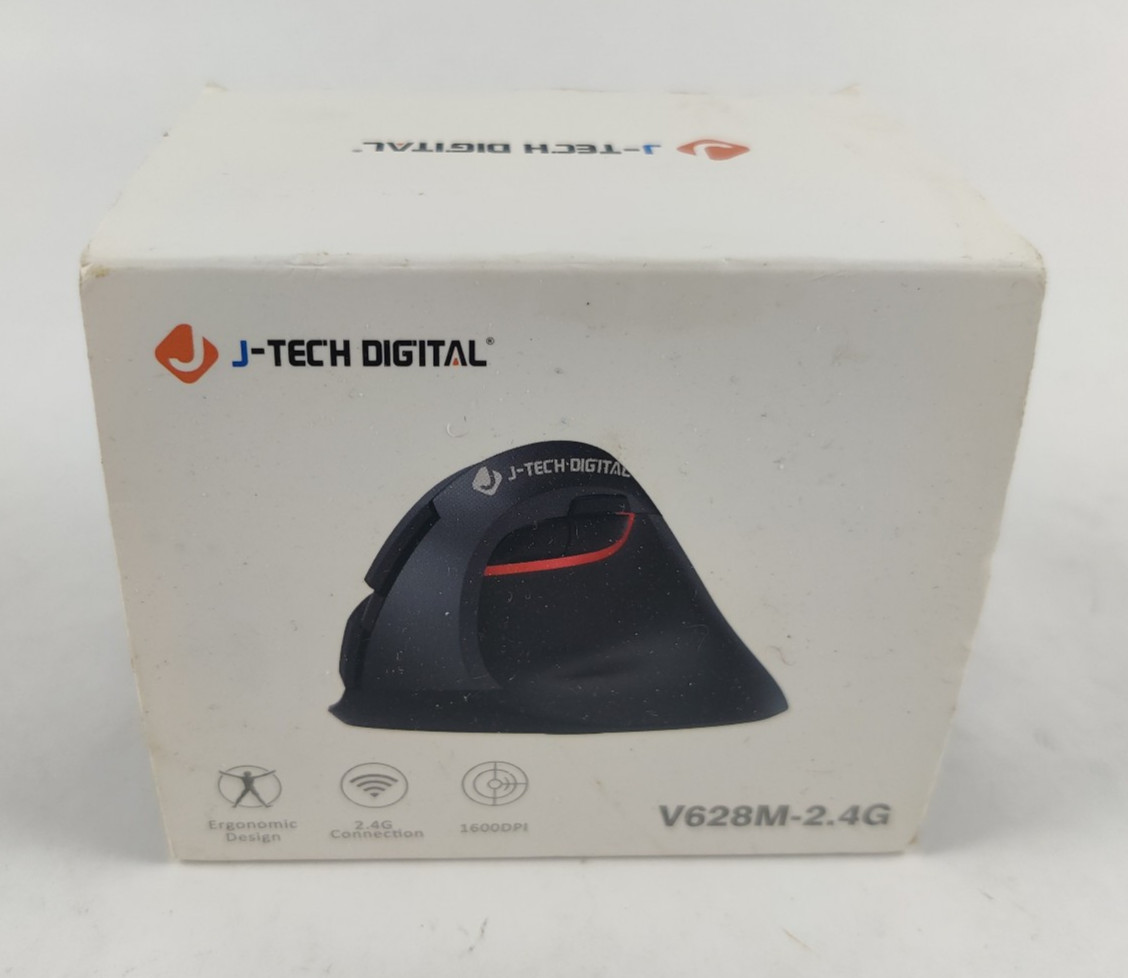 J-Tech Digital Wireless Ergonomic Vertical Mouse w/ Nano Transceiver V628M-2.4G