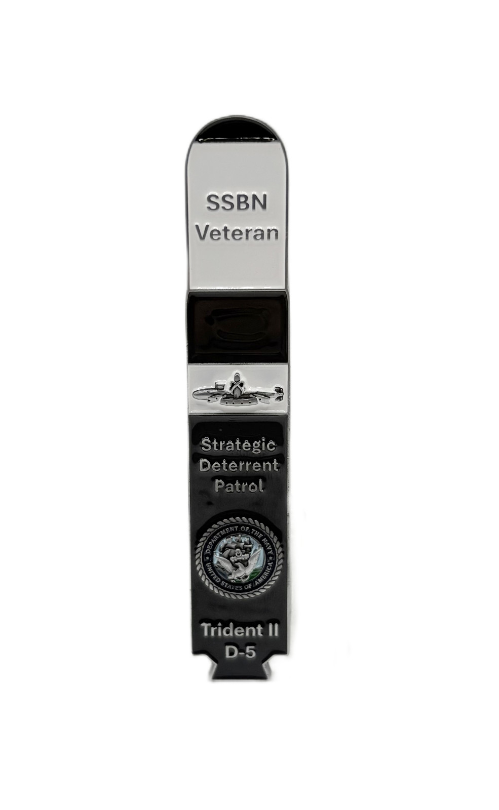 SSBN Submarine Veteran Challenge Coin - Missile Shaped