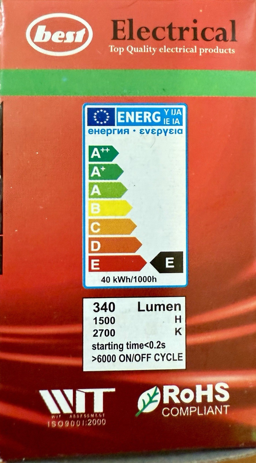 40W SES E14 R39 240V Reflector Bulb For Mathmos Lava Lamp