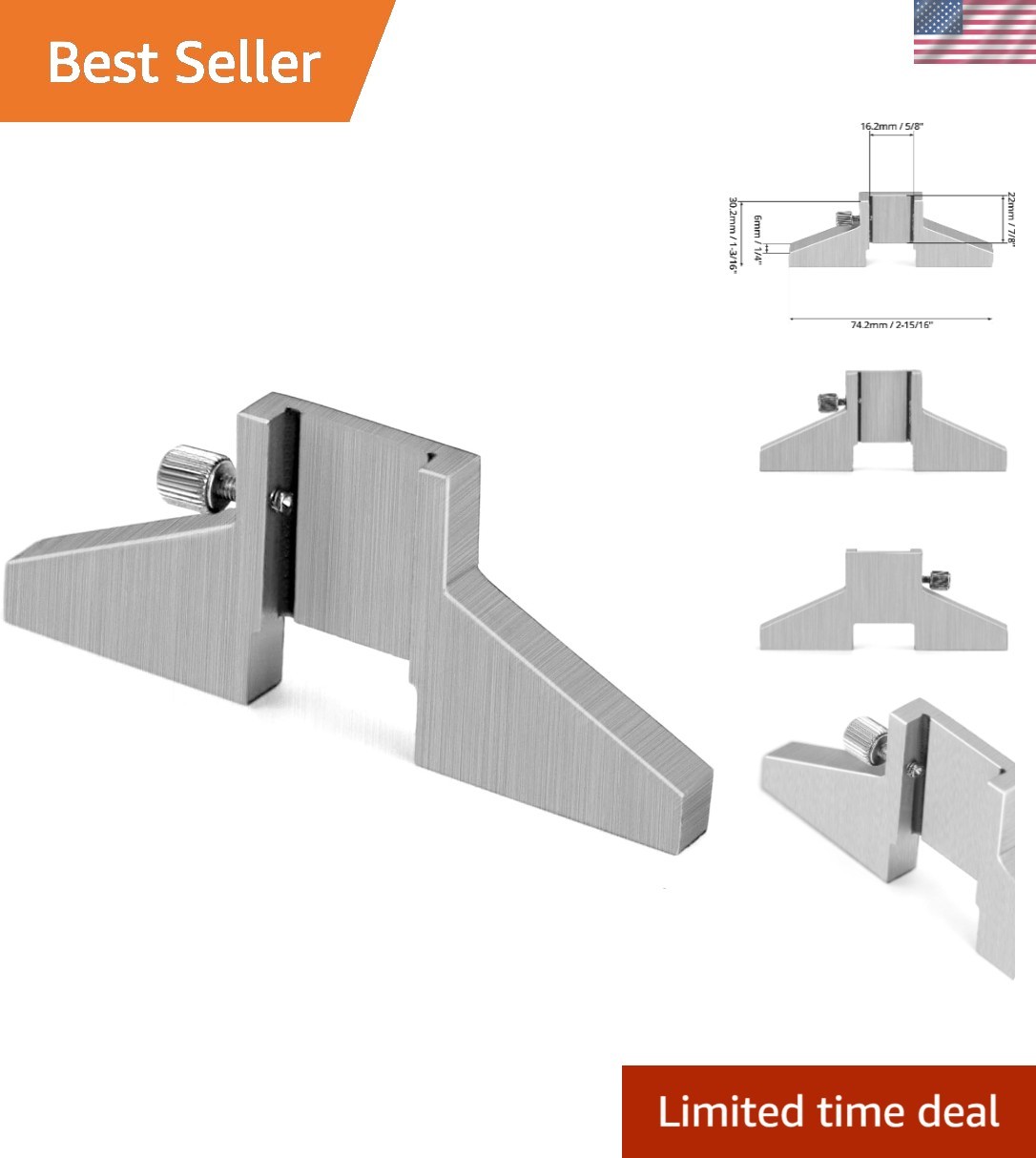 Carbon Steel Caliper Depth Attachment for Enhanced Measurement Accuracy