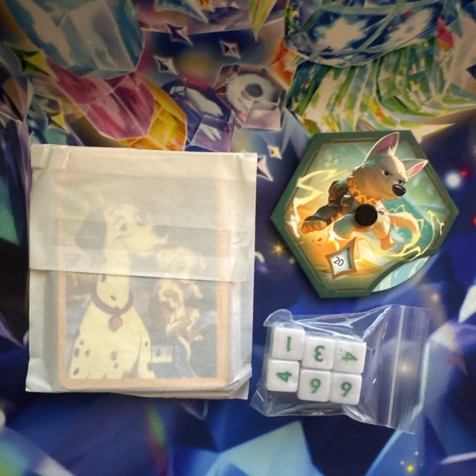 Disney Lorcana Archazia's Island Trove Contents- Dice, Lore Counter and Dividers