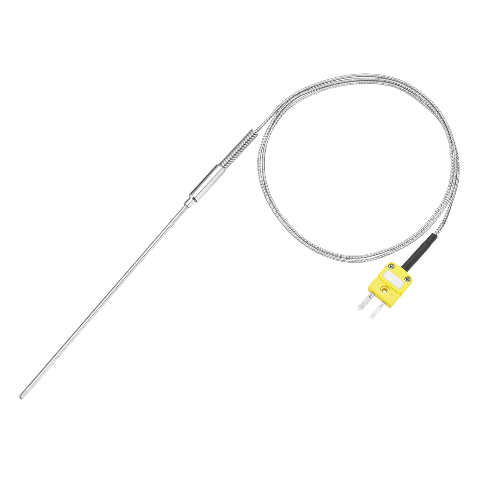 K Type Thermocouple with Plug,Temperature Sensor -50 to 1100°C 2 x150mm 3.3ft