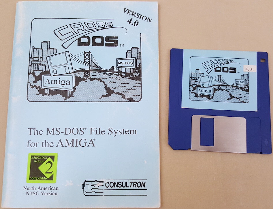 CrossDOS v4.01 ©1990 Consultron The MS-DOS File System for Commodore Amiga