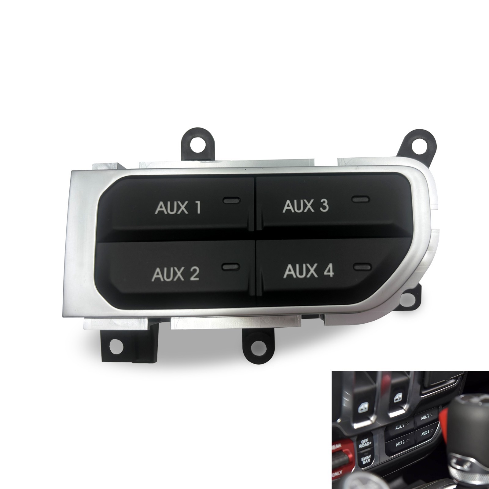 Auxiliary Switch Bank Panel Kit for Jeep Wrangler JL 2018+Gladiator JT 2020+