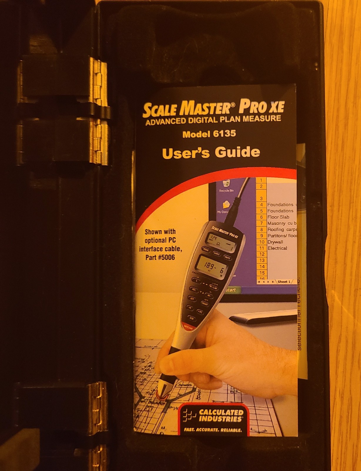 Calculated Industries Scale Master Pro XE 6135 Digital Plan Measure w/ Case &...