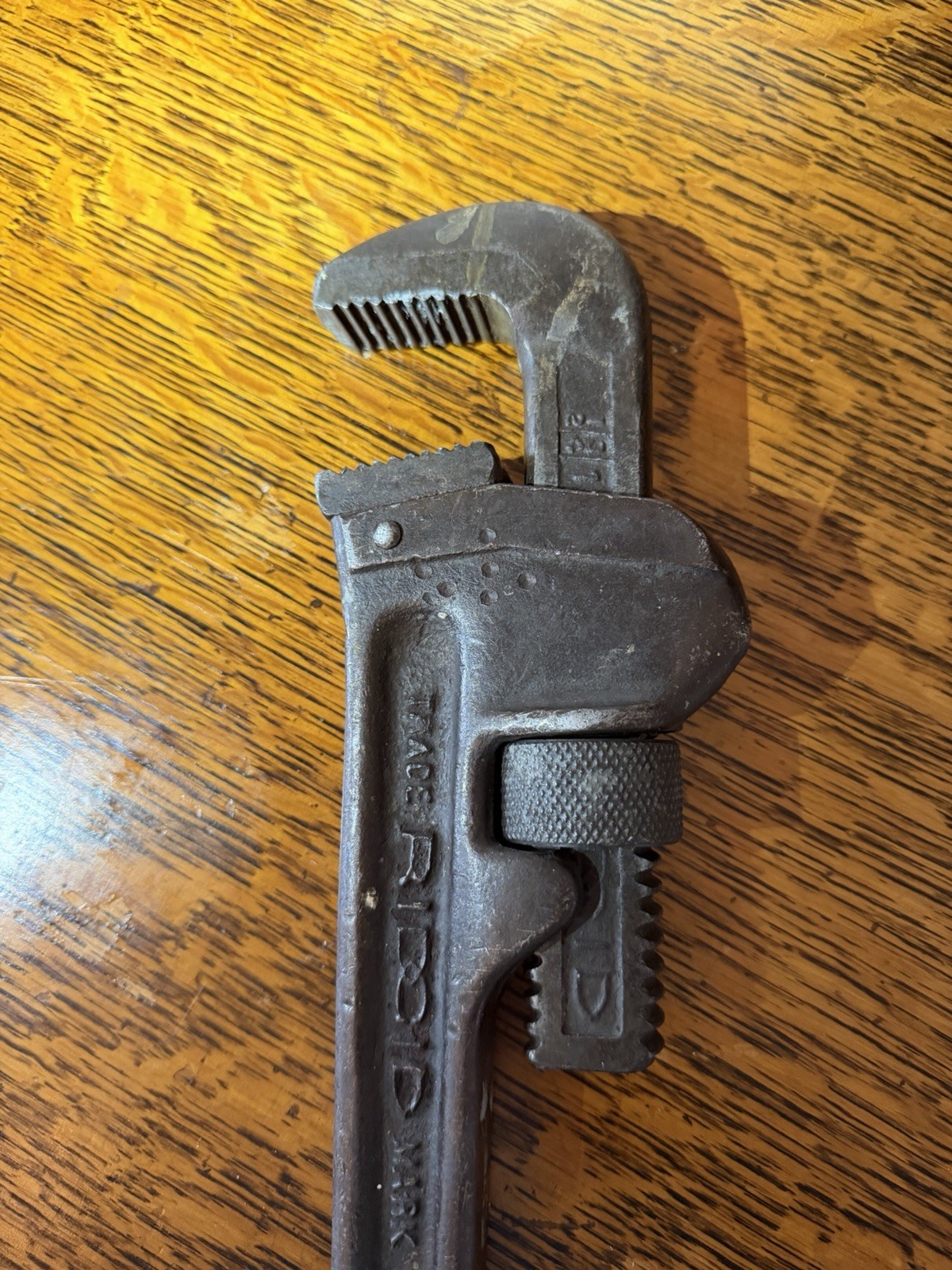 Vintage RIDGID 18" Heavy Duty Straight Pipe Wrench - Cast Iron - Made in USA