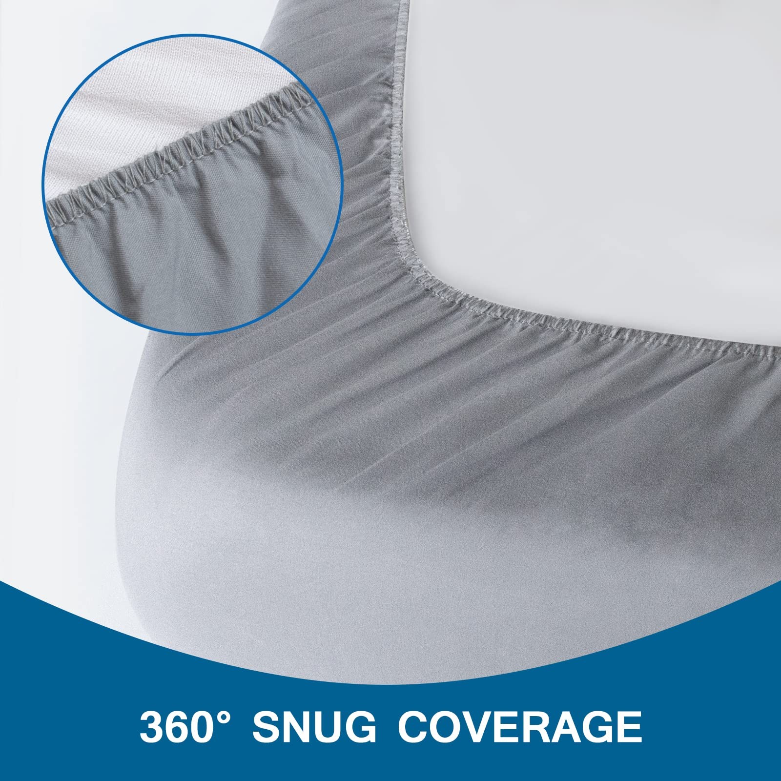 Cot Sheets 31" x 75", 2 Pack Cot Size Fitted with Narrow Twin/Camp Bunk/Rvs B...
