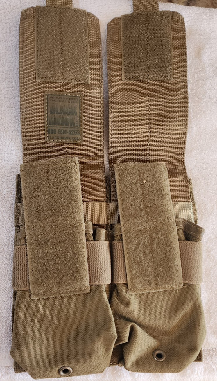 BlackHawk Double Standard Mag Pouch Tan MOLLE NEW