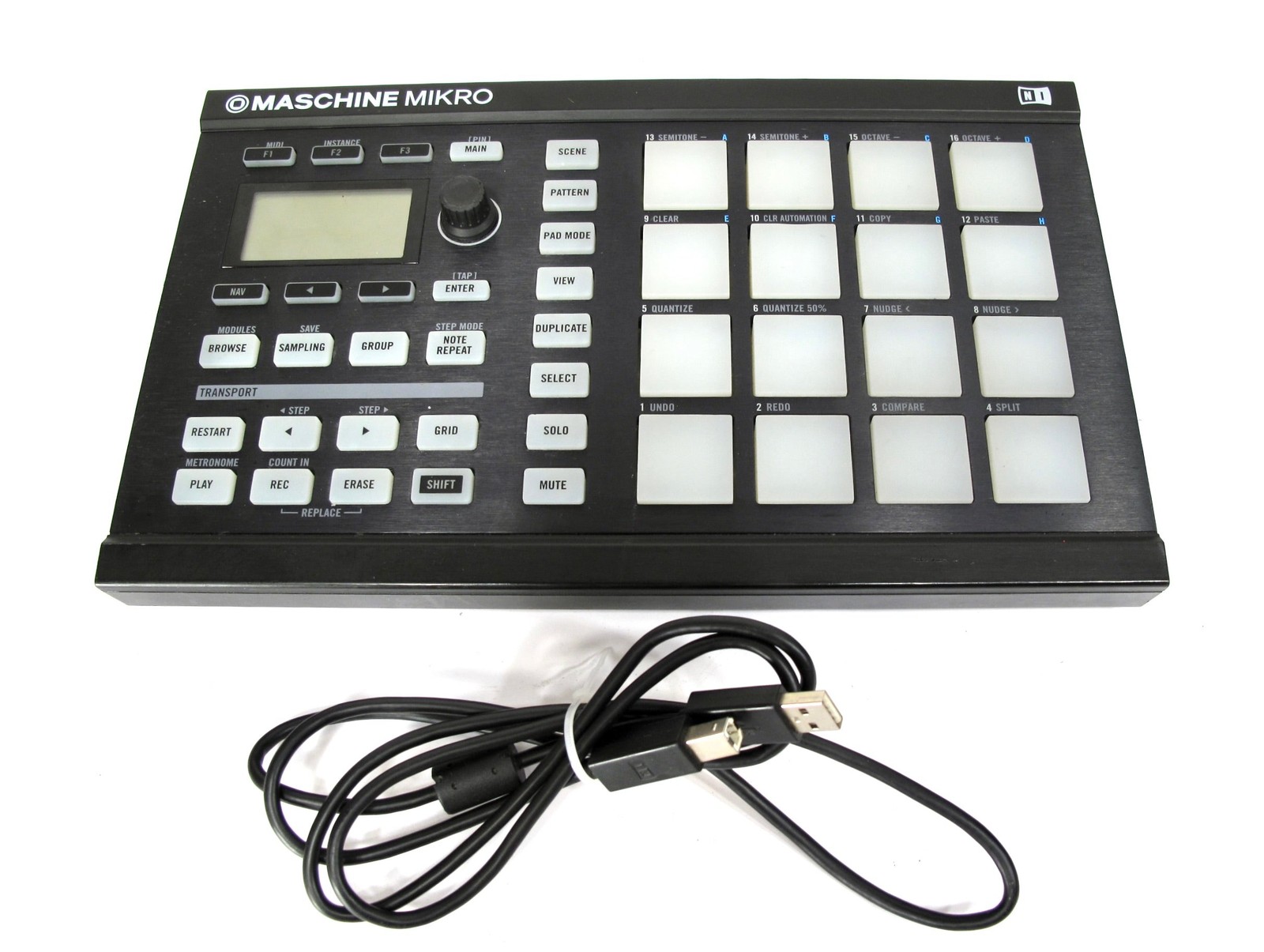 Native Instruments MASCHINE MIKRO Drum Sample Pad Controller Interface