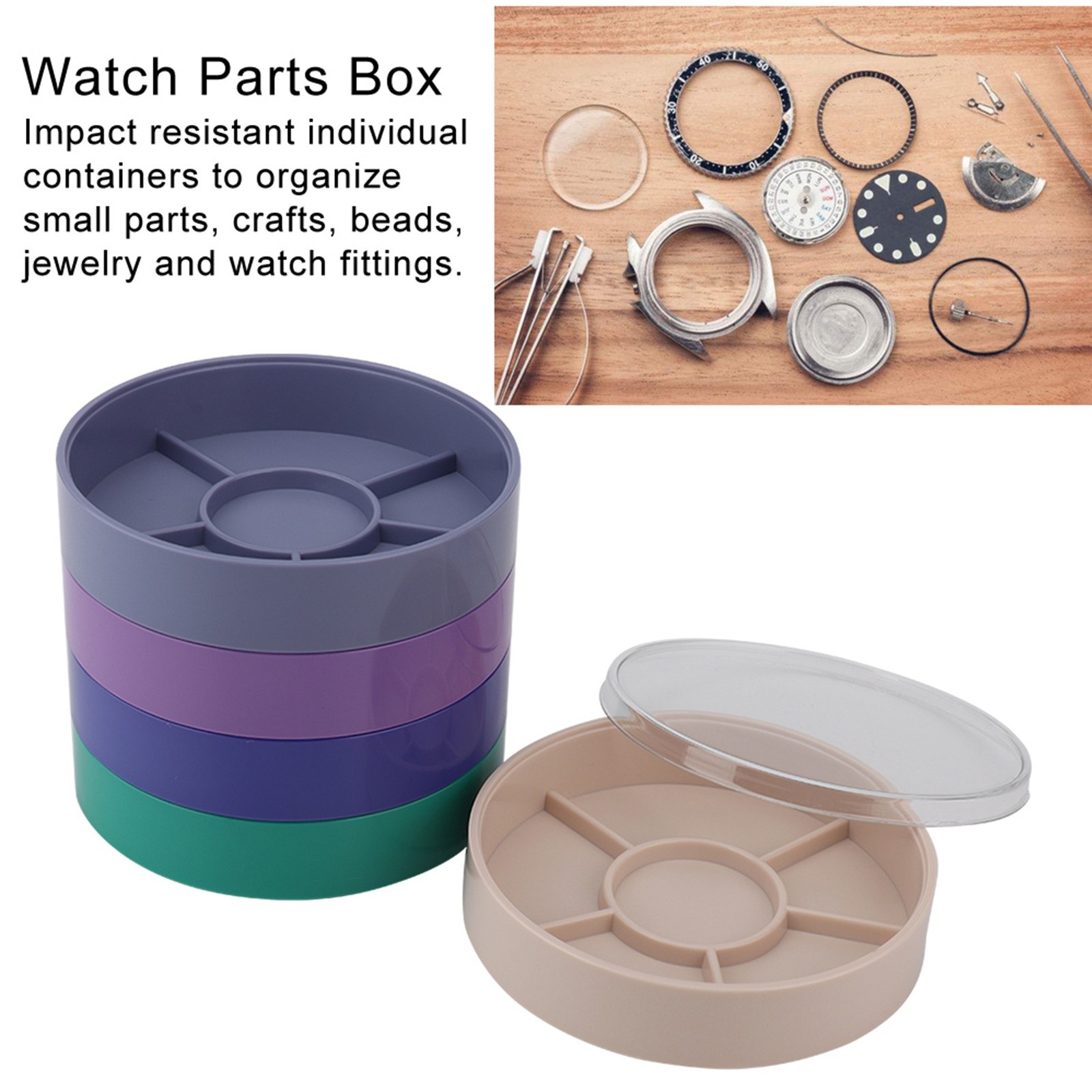 5 Layer Watch Parts Storage Box Watch Tools For Screw Component Movement Hardwar