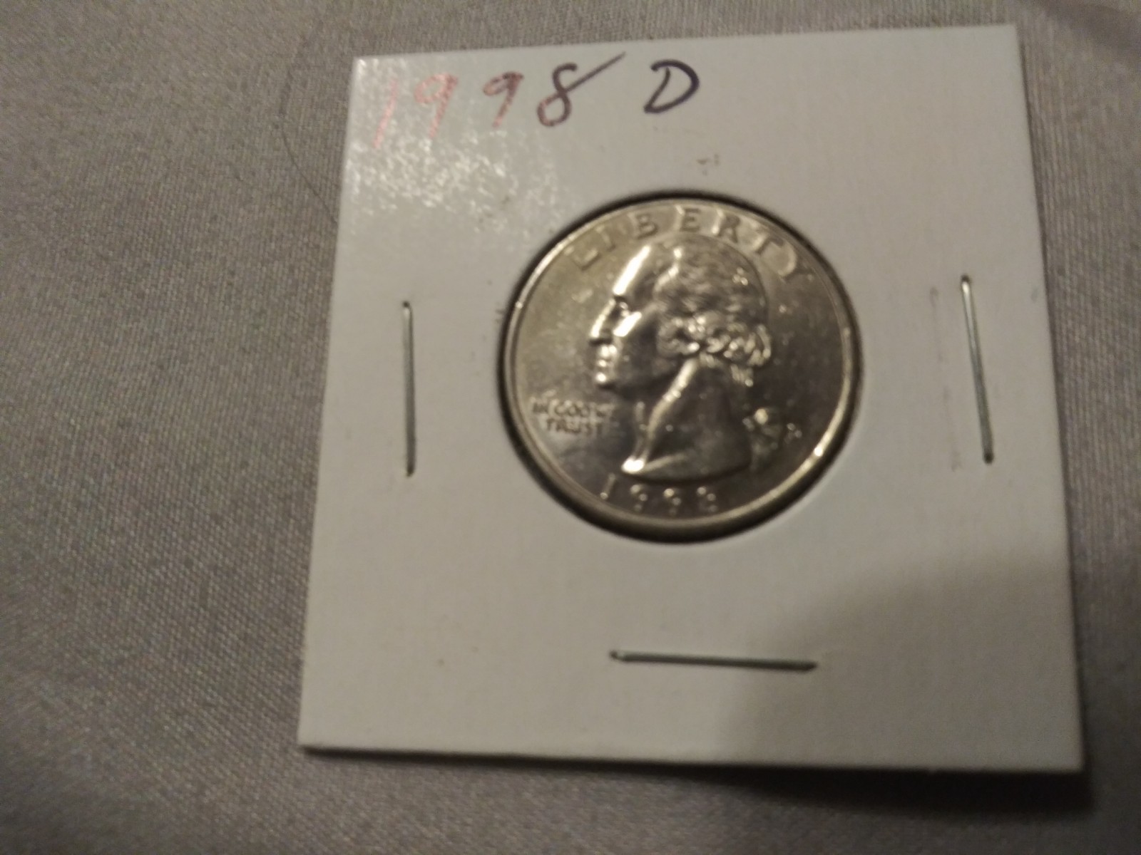 1998D  QUARTER REAL PRETTY-- LAST YEAR OF ISSUE --FREE SHIP