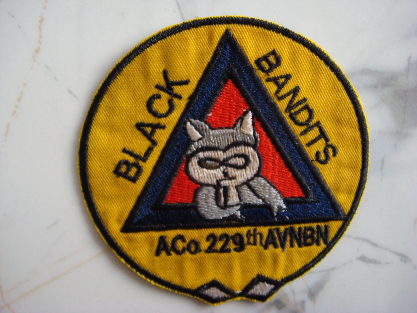 US A Co. 229th AVIATION BATTALION " BLACK BANDITS " VIETNAM WAR PATCH