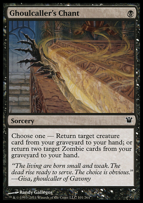MTG Magic the Gathering Ghoulcaller's Chant (101/300) Innistrad LP