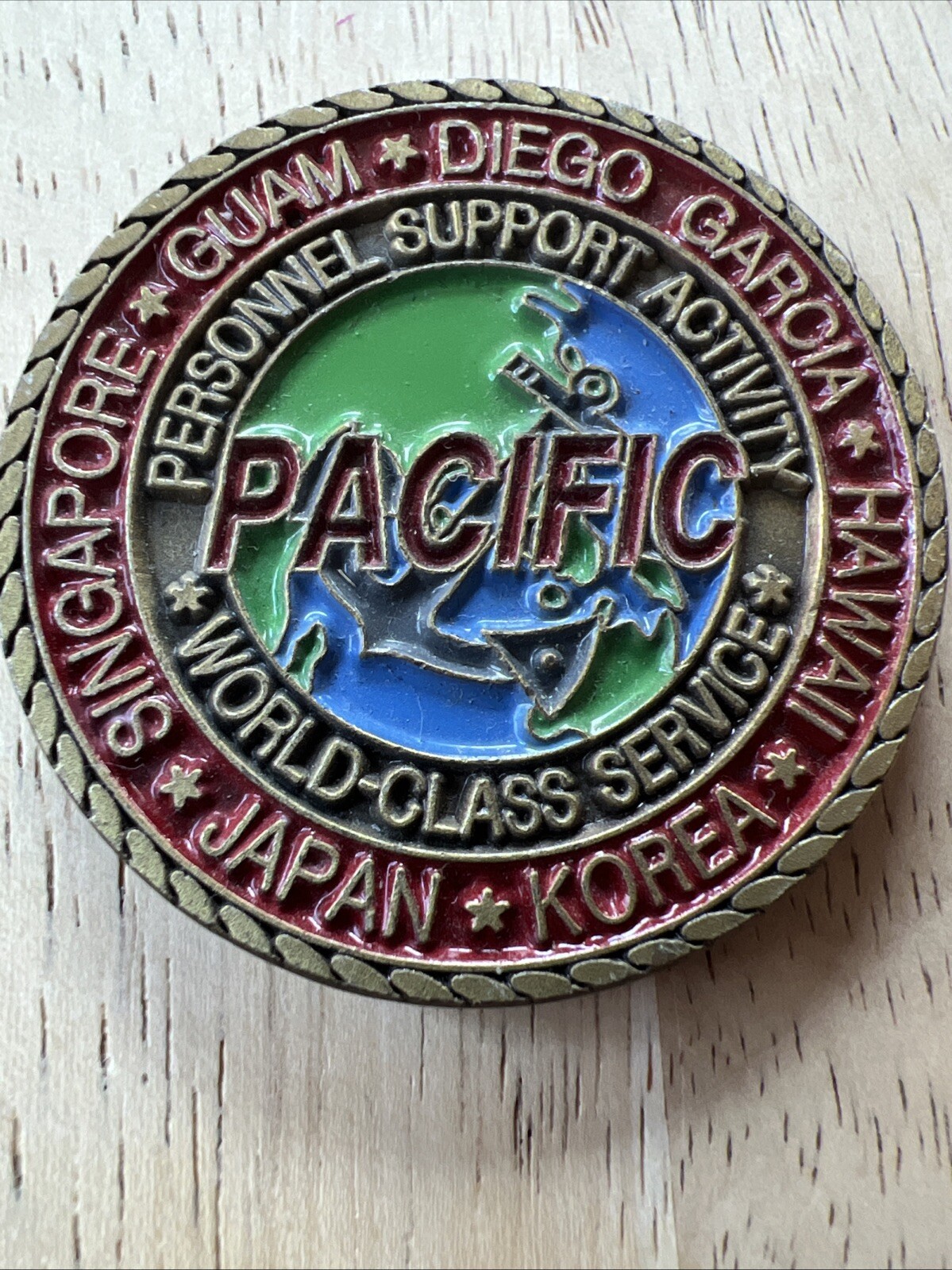 USN Personnel Support Activity World Class Service Challenge Coin