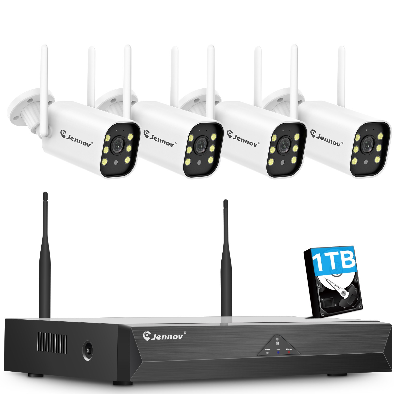 5MP Wireless Home Security Surveillance Camera System Outdoor WiFi Night Vision