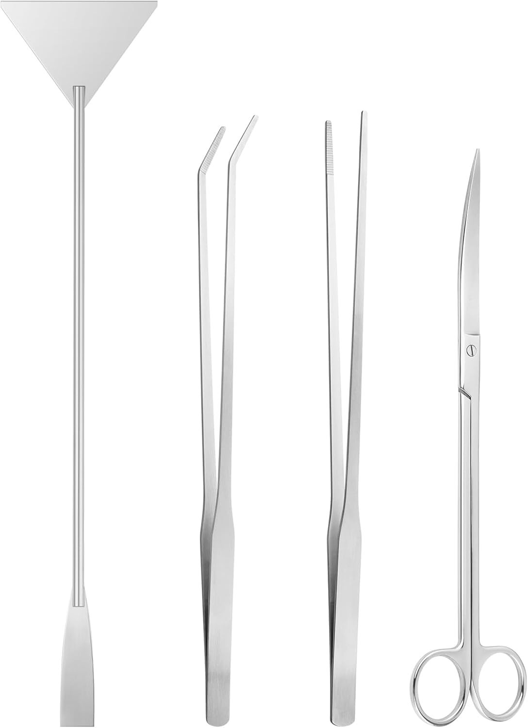 Aquascape Tools Aquarium Kit - 4PCS Terrarium Supplies Include Long Tweezers for