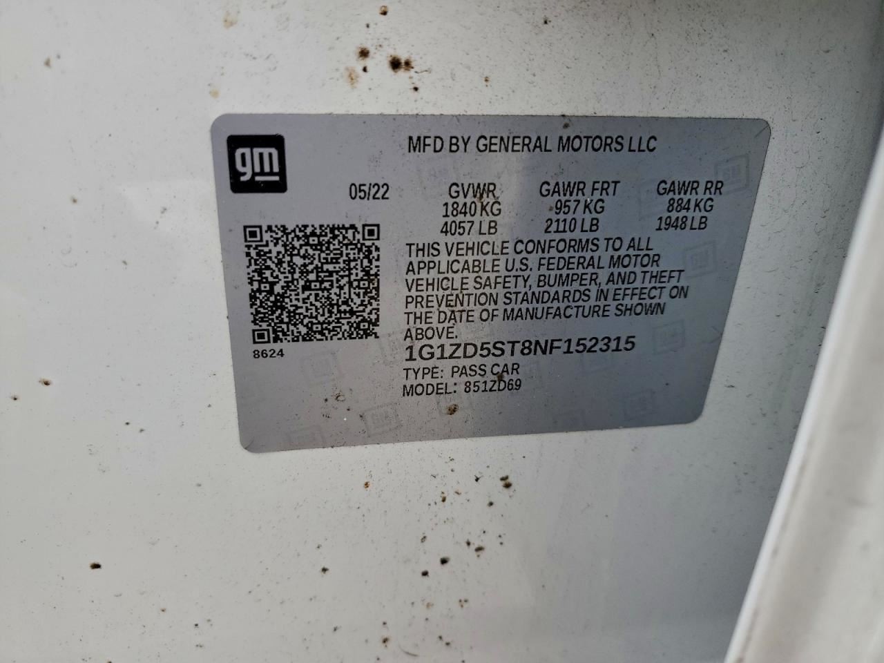 MALIBU 2022 Glove Box 4992325