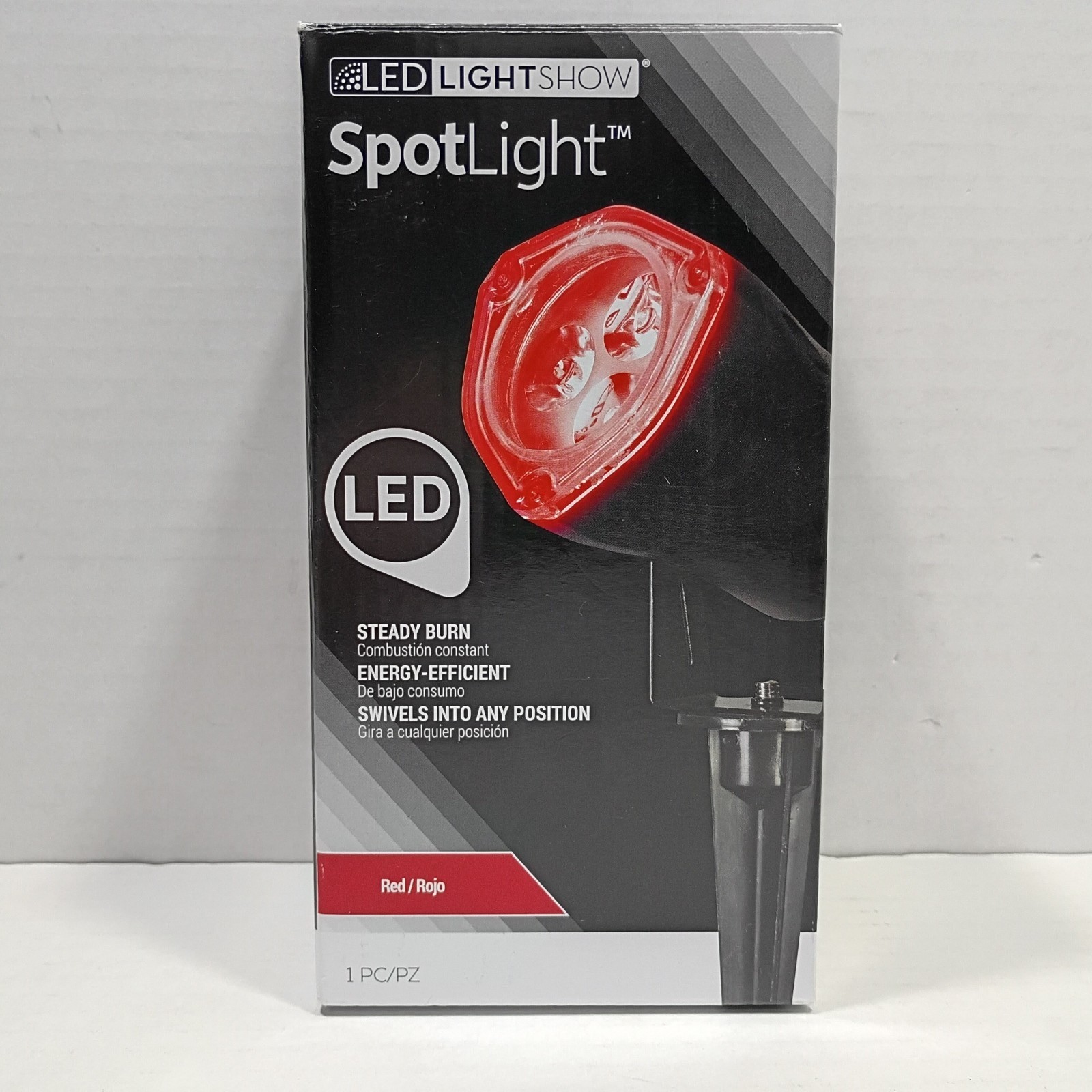 Gemmy LED Lightshow Spotlight Outdoor Stake Light Energy Efficient Swivels New