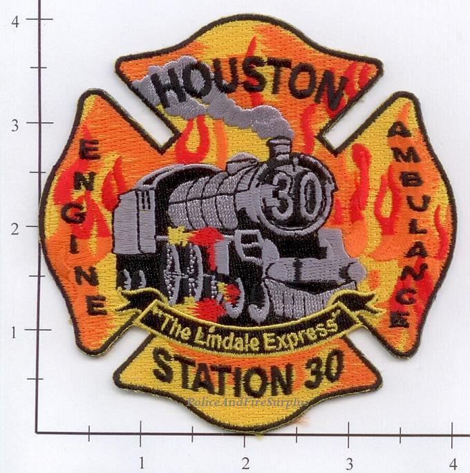 Texas - Houston Station 30 TX Fire Dept Patch - Lindale Express Train