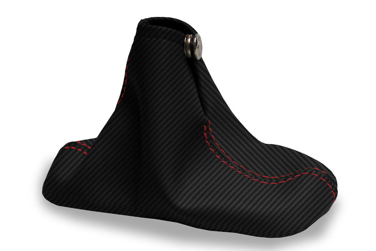 Manual Shift Boot Cover Carbon Fiber for Chevrolet Cavalier 00-05 Red Stitch