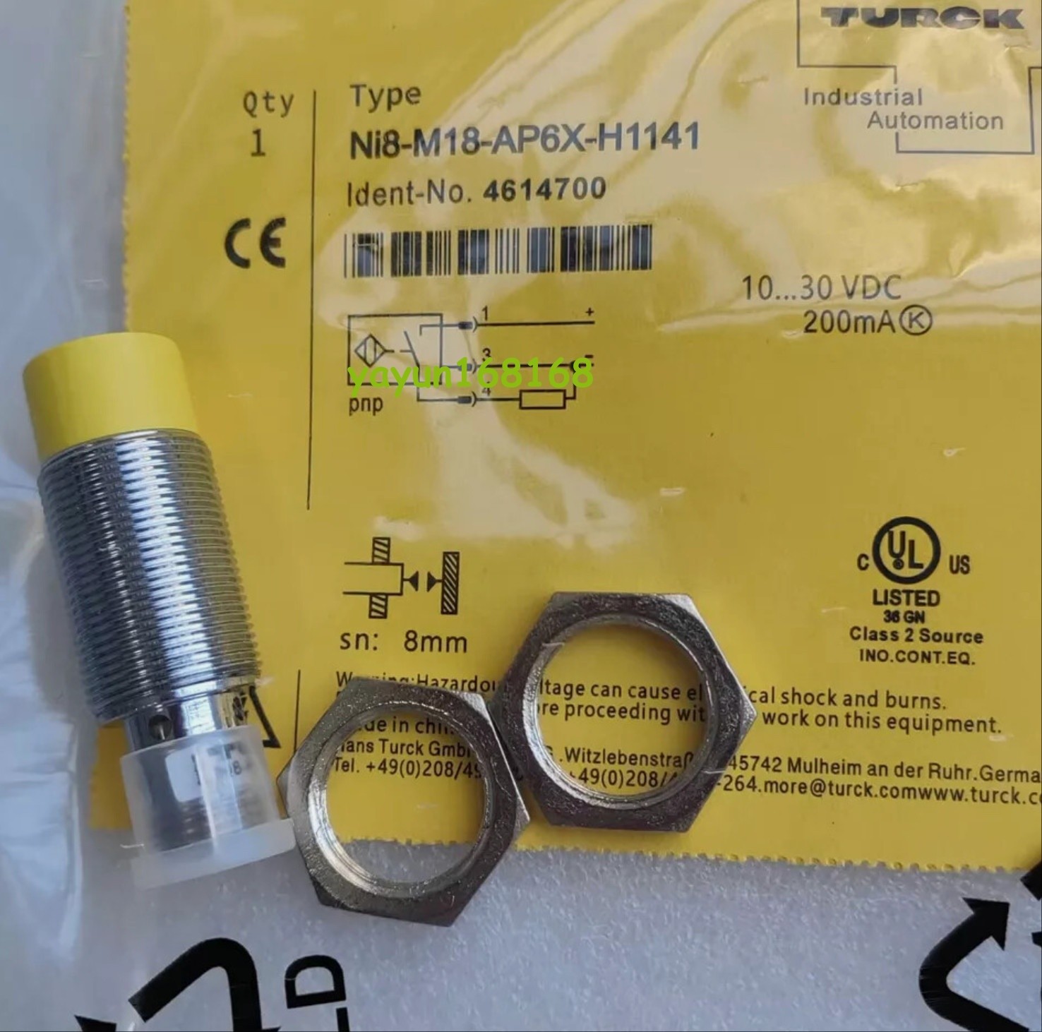 one for BRAND NEW NI8-M18-AP6X-H1141 Sensor & Proximity Switch *rr