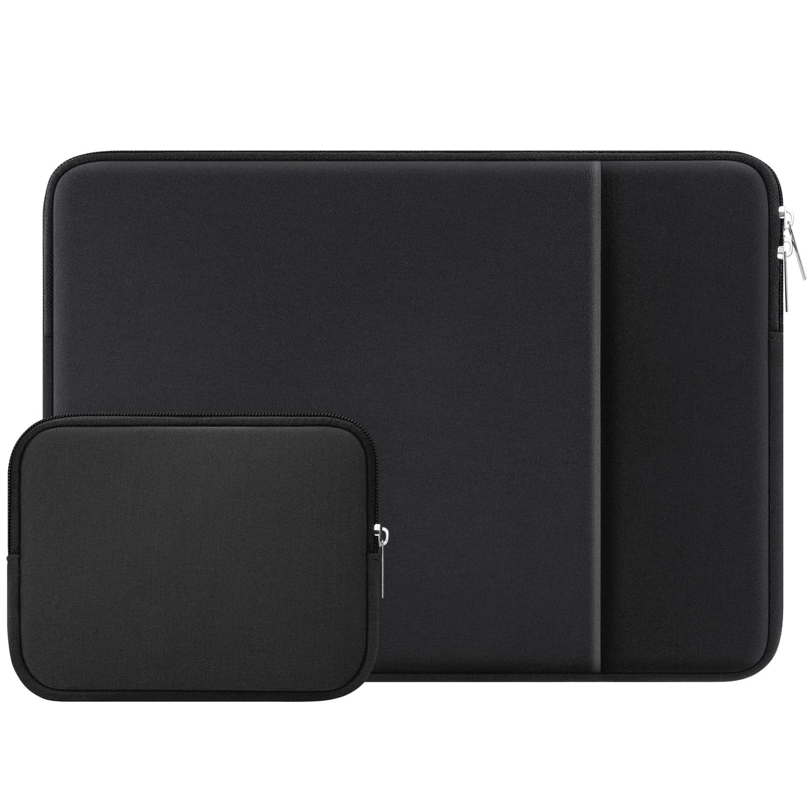 RAINYEAR 13 Inch Laptop Sleeve Compatible with 13.3" MacBook 13", Black