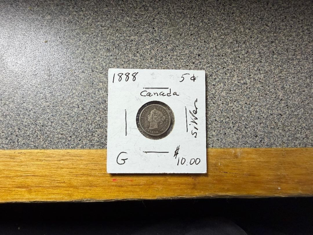 1888 Canadian 5 cent