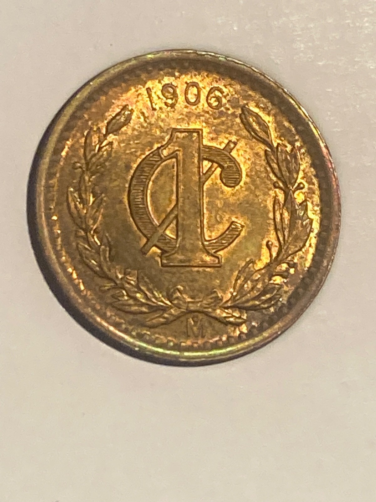 1906-Mo Mexico 1 Centavo Beautiful RB Uncirculated