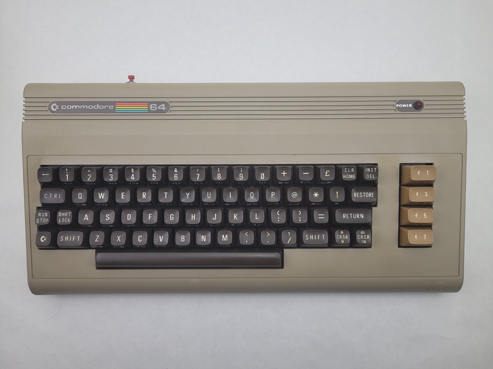 COMMODORE 64 - CASE & KEYBOARD ONLY - NO MOTHERBOARD - ALL TABS INTACT - W/ BOX!