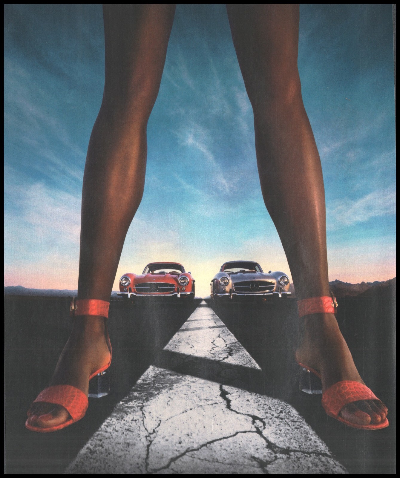 High Heels Magazine Print Ad Women Fashion Long Legs shoes 2013-1pg