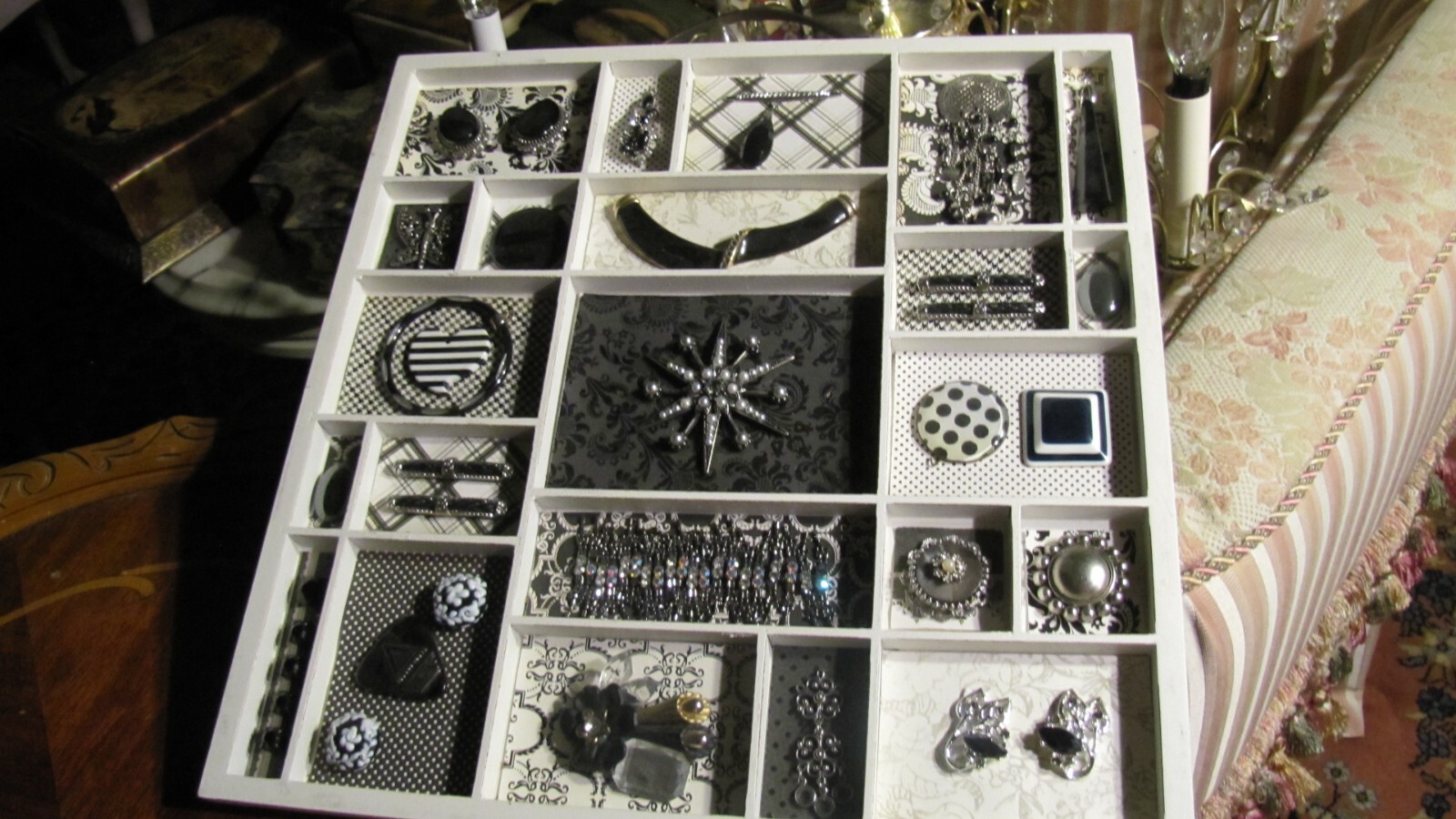 Costume Jewelry Wall Hanging Picture Artist Made