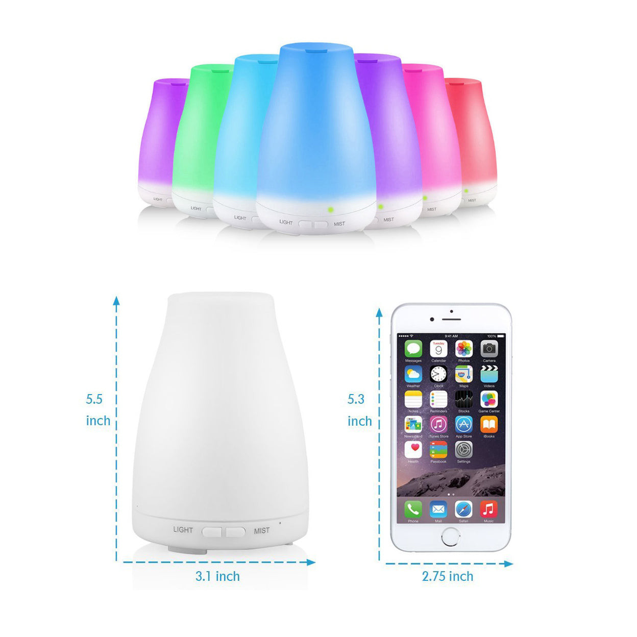 Aroma Humidifier – Essential Oil Diffuser for Home Atmosphere