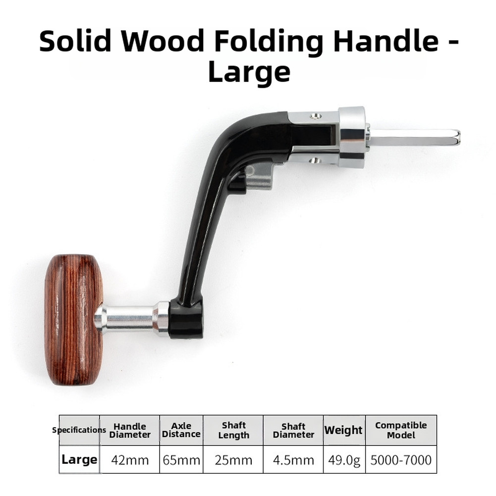 Folding Reel Handle for Medium Large Reels Ergonomic For Comfort and Stability