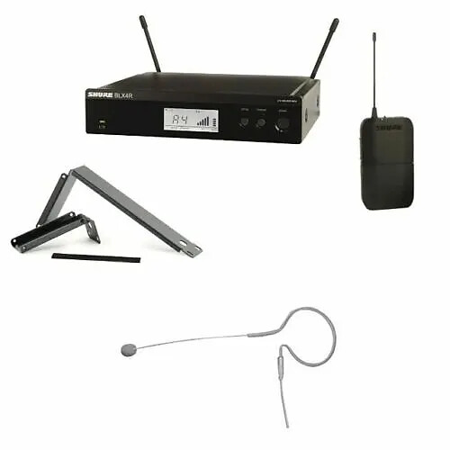 Shure BLX14R Wireless Bodypack System Rackable Kit w/ Tan Earset Microphone Mic