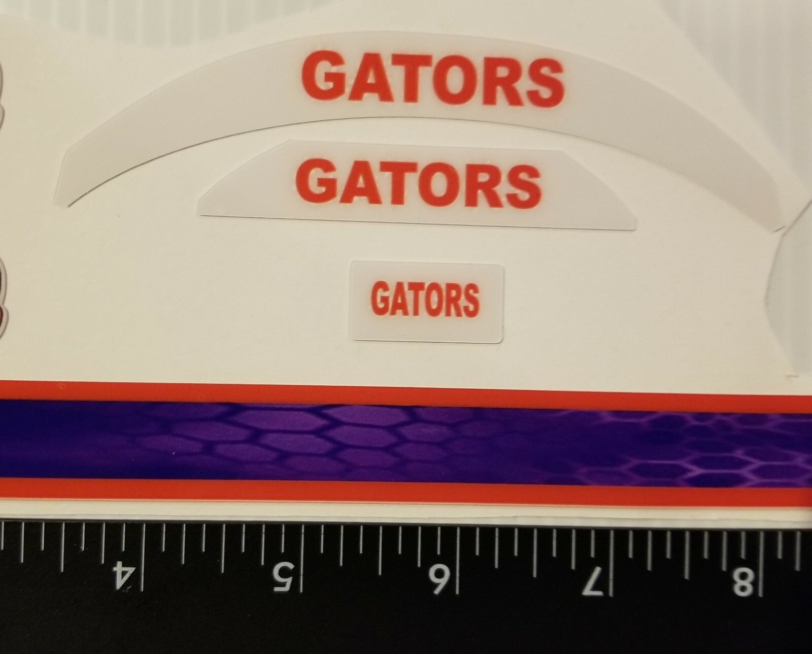 Florida GATORS Mini Football Helmet Decals
