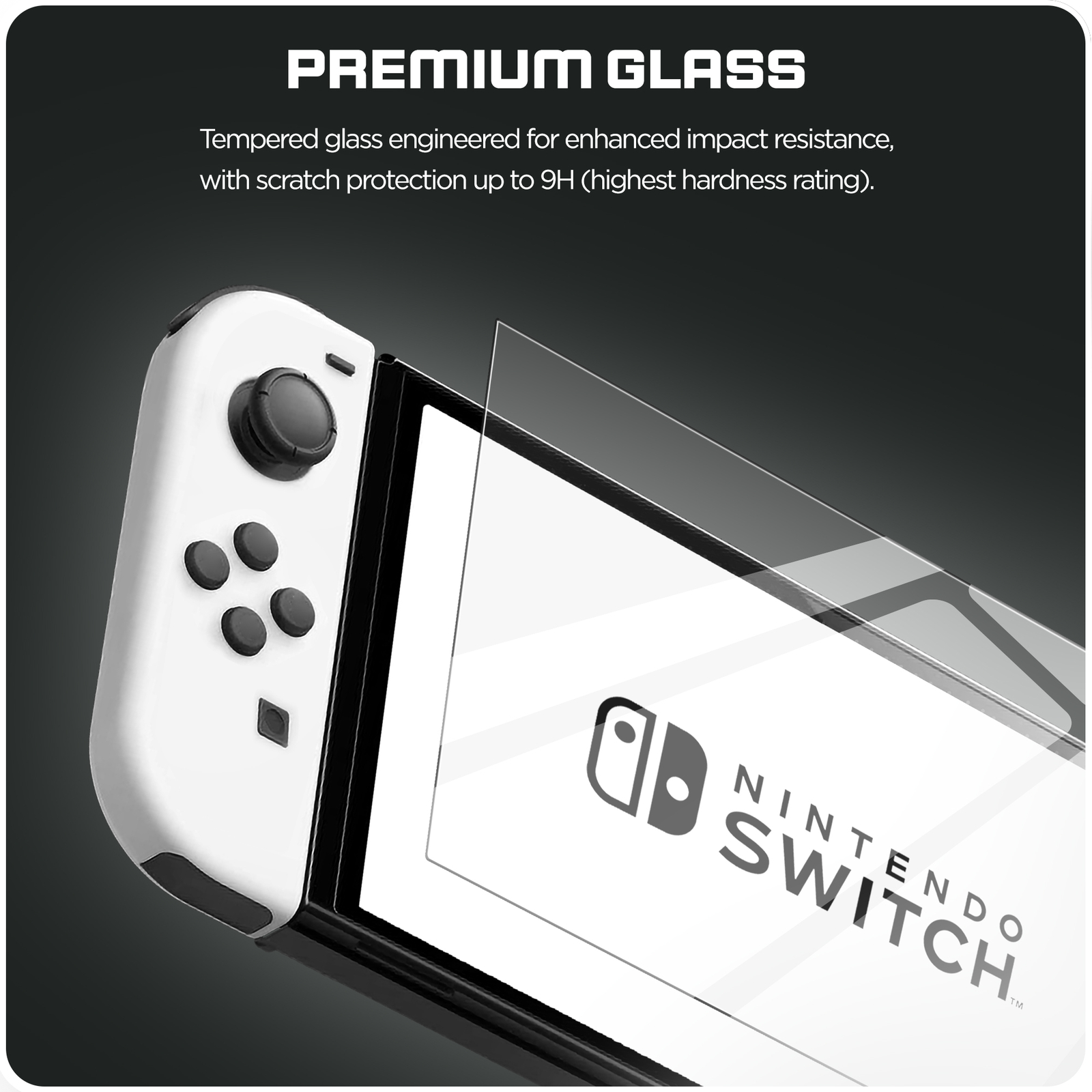 Screen Protector for Nintendo Switch OLED Blue Light Blocking Tempered Glass