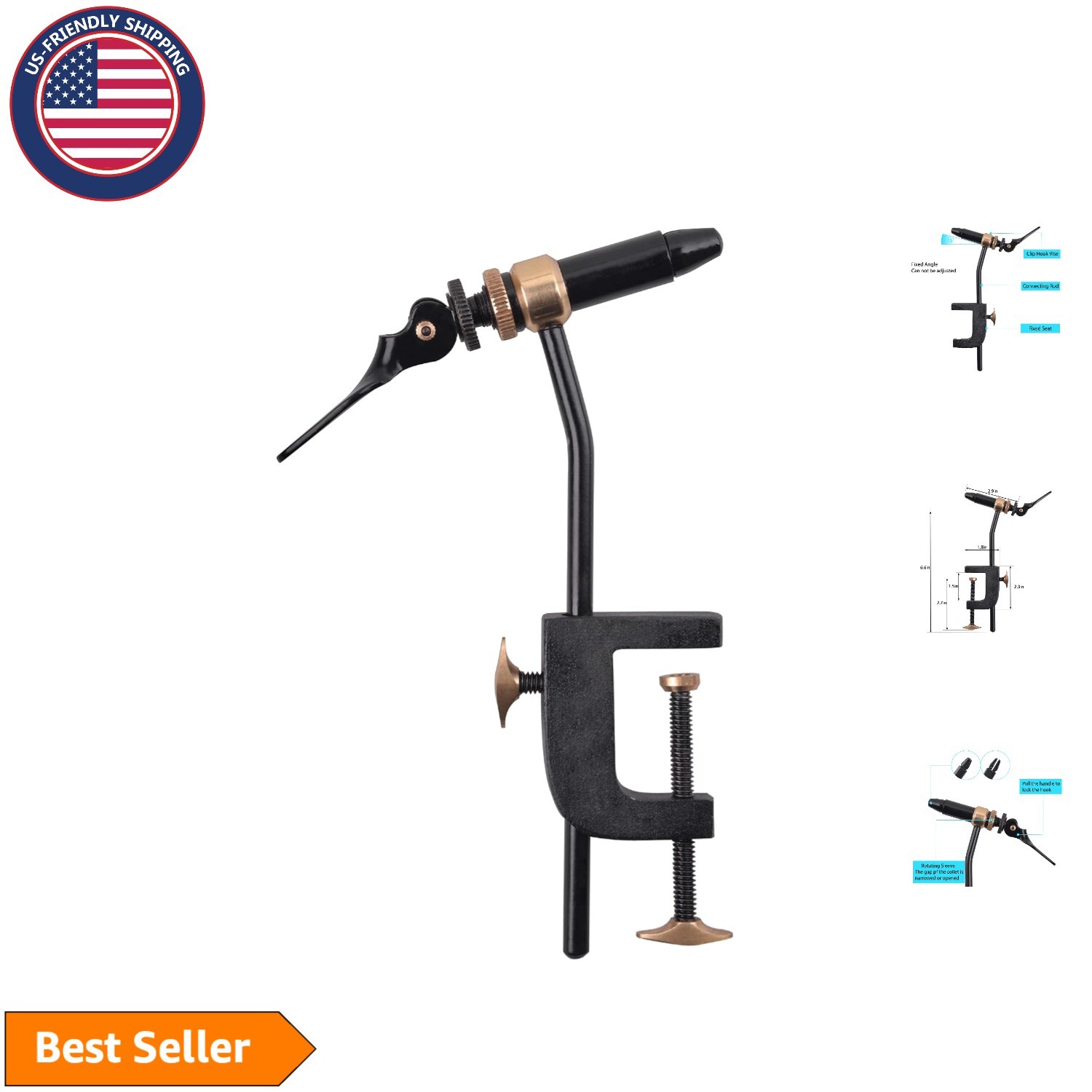 Multi-Adjustable Fly Tying Vise - Perfect for All Levels of Fly Tying Skills