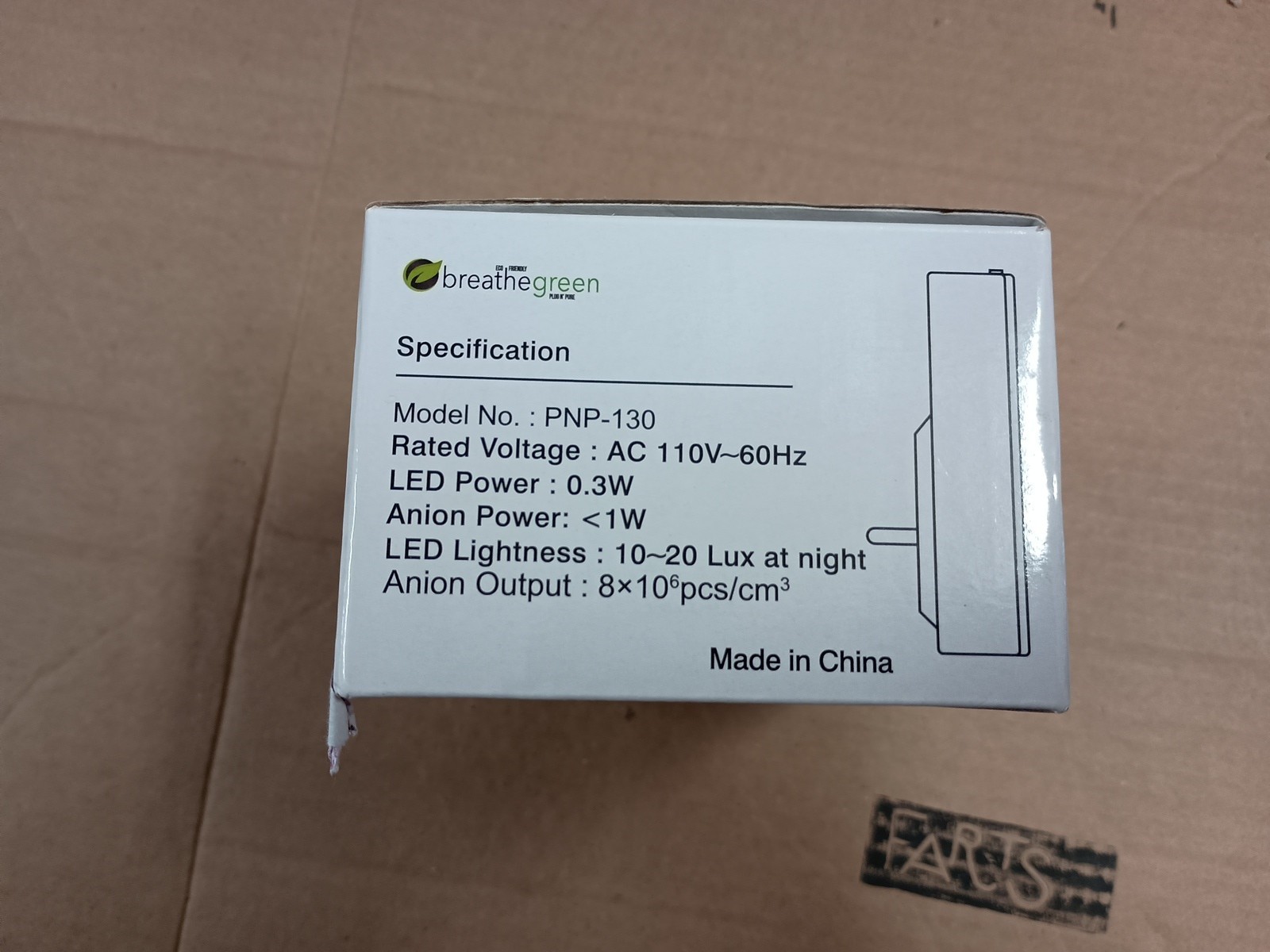 BreatheGreen Plug N’ Pure PNP-130 Eliminate Dusty Smoky or Smog Filled Air