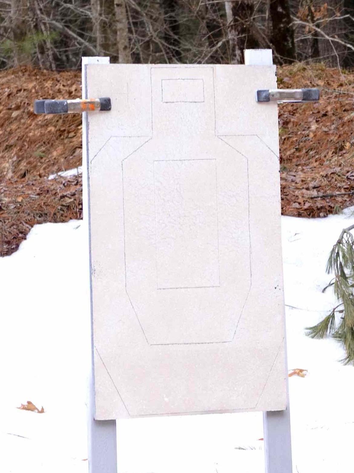 Full Size Self Healing Targets- Silhouette , White Reusable Rubber
