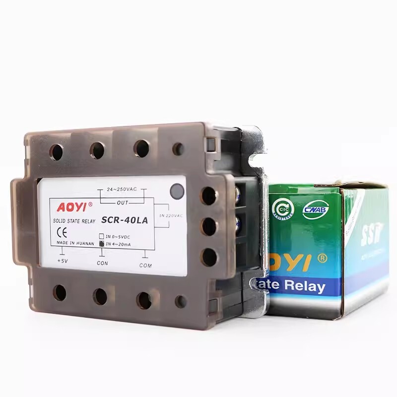 Single-phase Solid-state AC Voltage Regulating Module Relay SCR-40LA 4-20MA