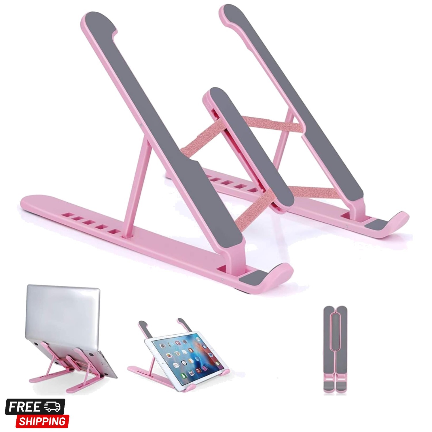 Portable Laptop Stand, Adjustable Laptop Holder Riser Computer Stand for Desk...