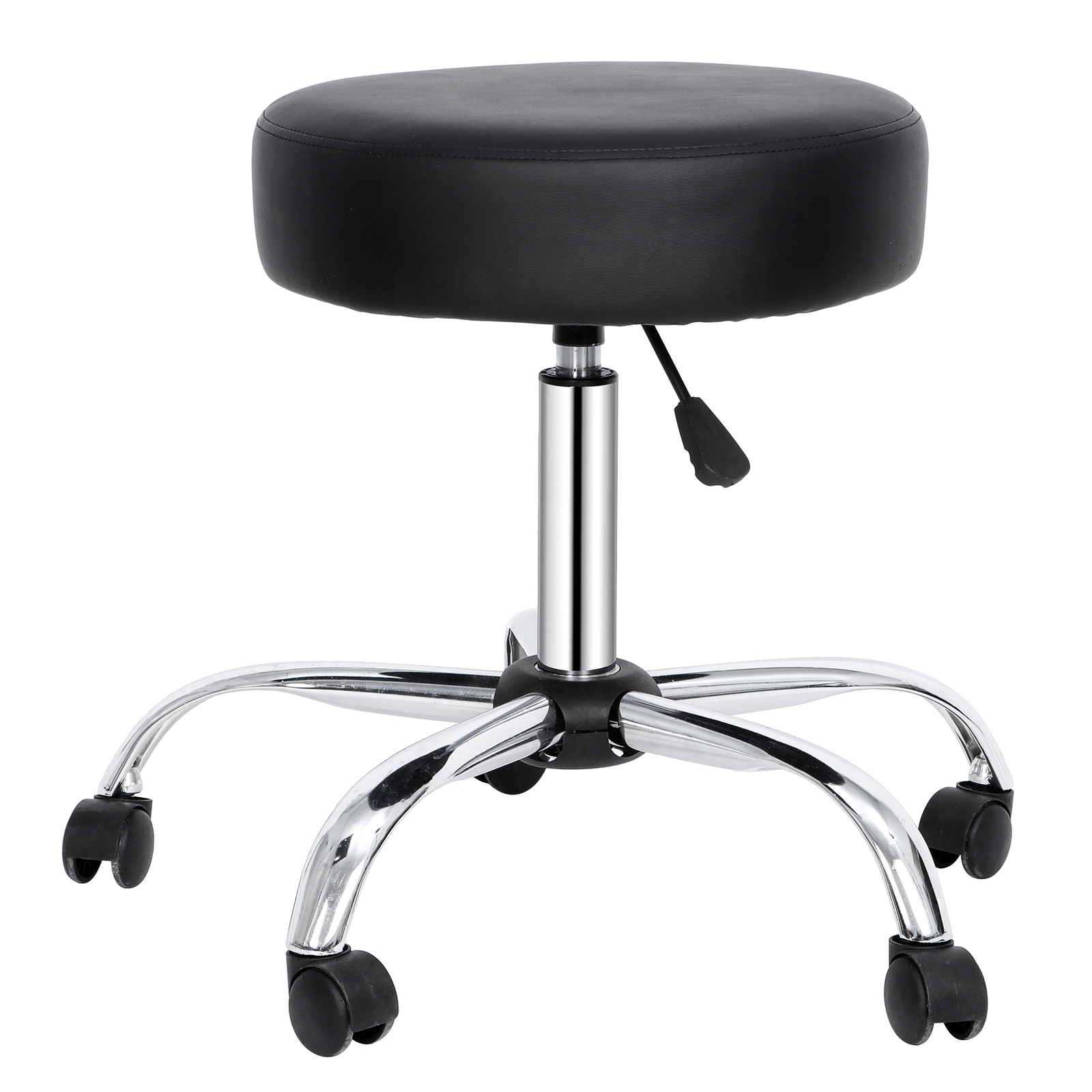 Cushioned Adjustable Rolling Stool and Wheels for Office Desk Home Kitchen