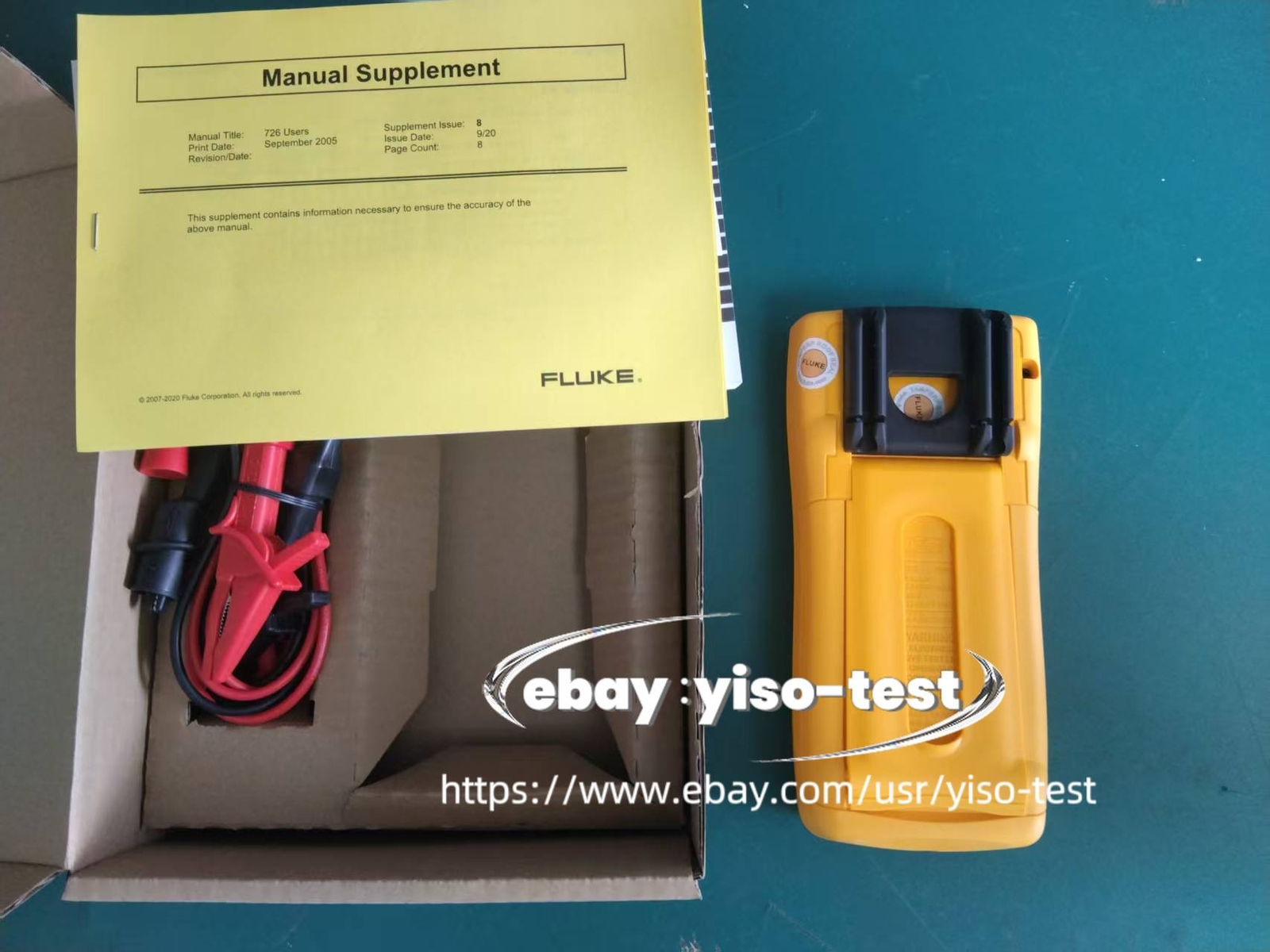 Fluke 726 Precision Multifunction Process Calibrator/ Good function #$