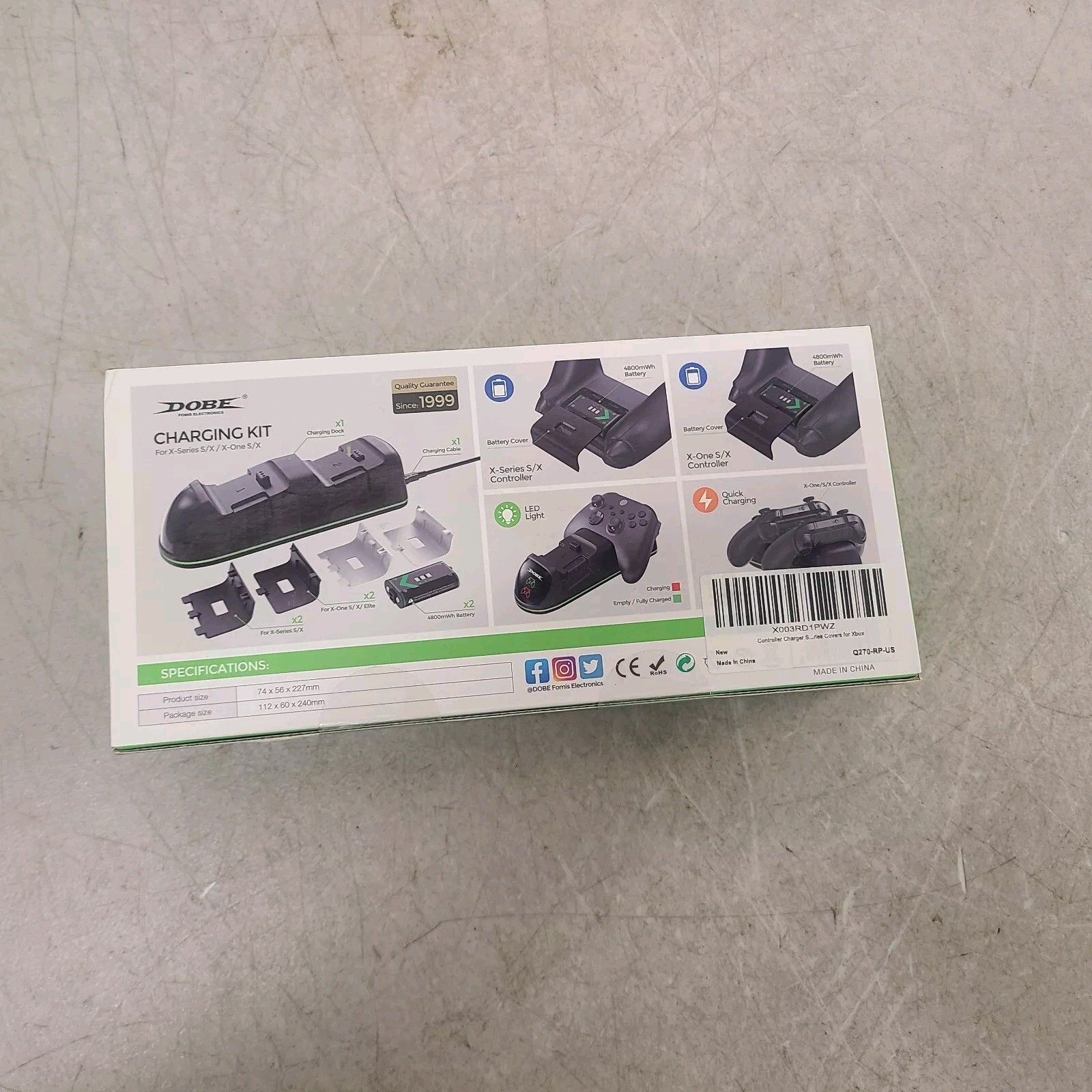 Dobe Xbox X SERIES, One S System Wireless Controller Charging Kit