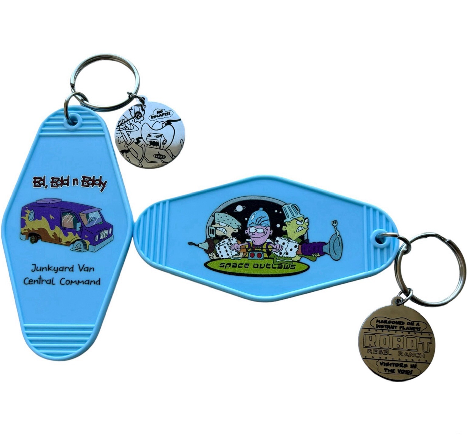 Space Outlaws Junkyard Keychain - Cartoon Network Ed Edd N Eddy