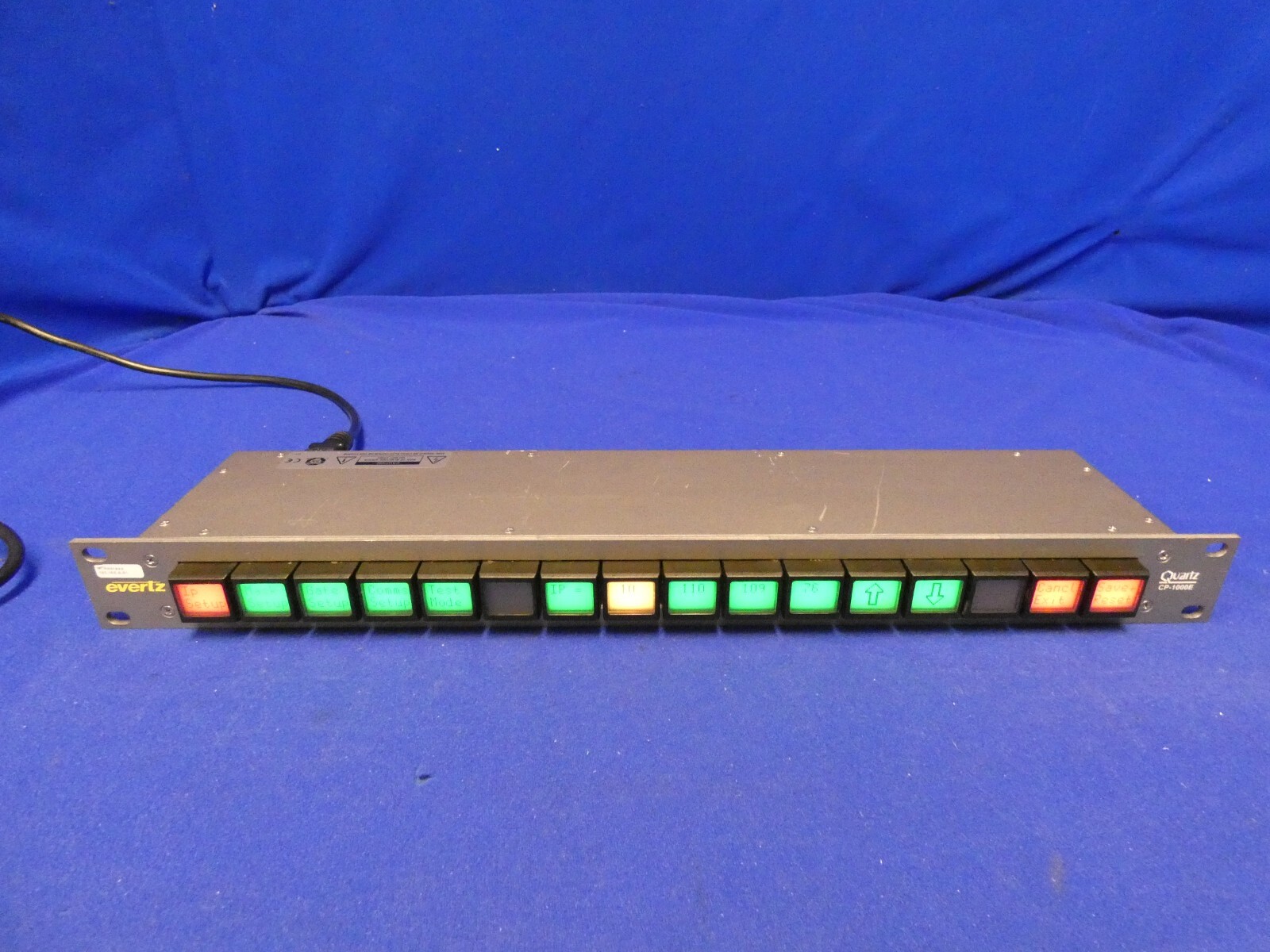 Evertz CP-1000E Quartz Router Control Panel