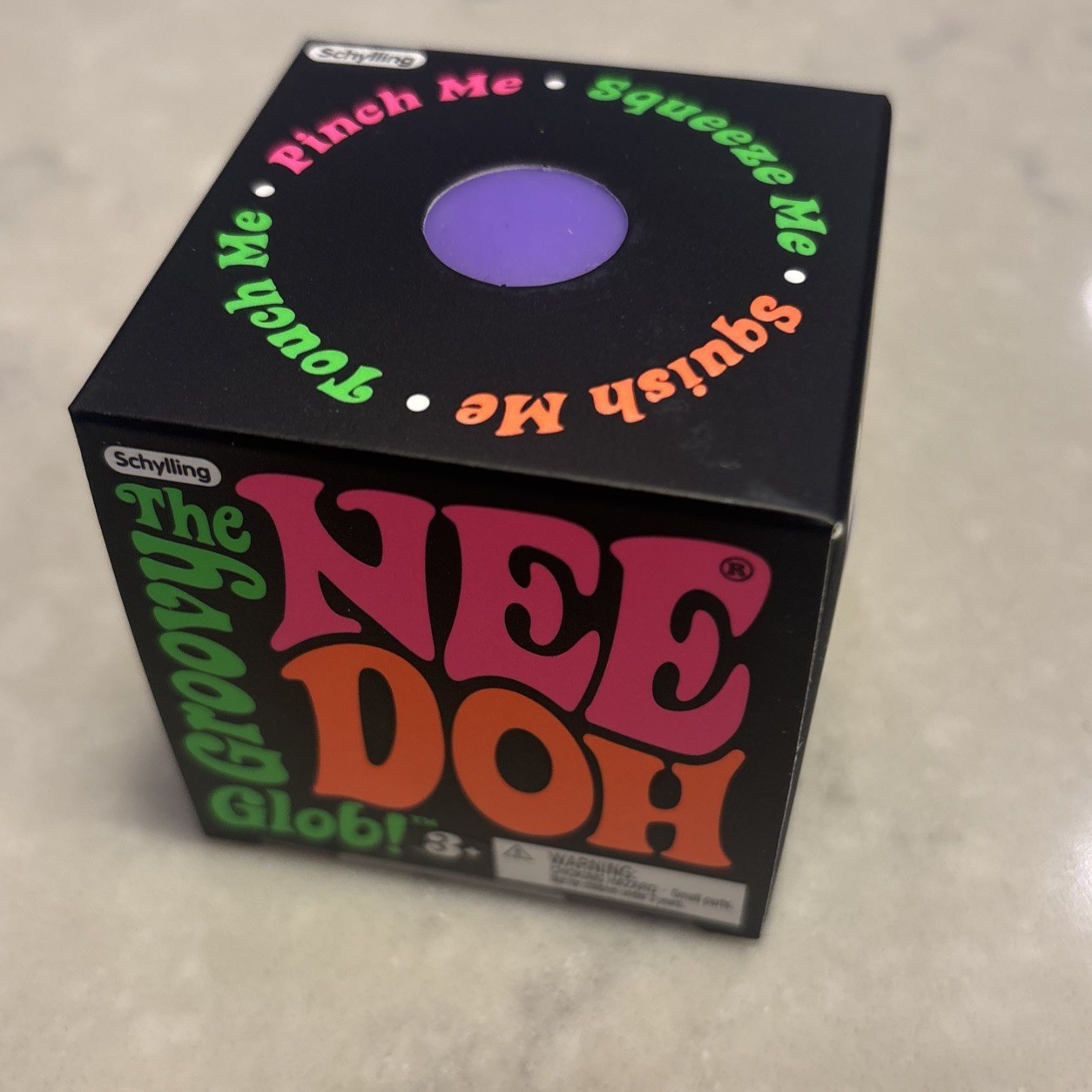 Nee Doh Groovy Glob Schylling Purple Squishy Brand New in Sealed Box