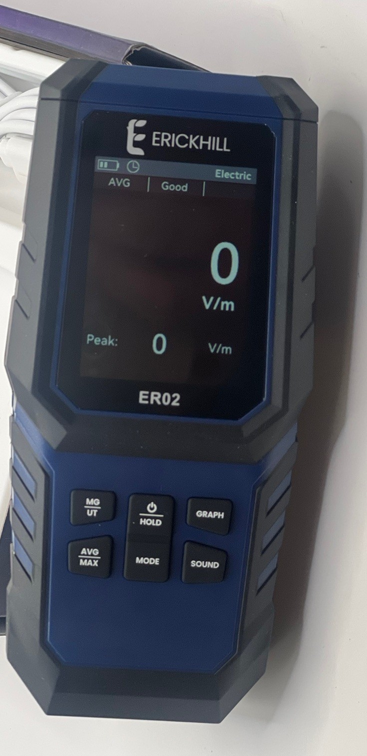 Erickhill ER02 Rechargeable EMF Tester 3 In 1 EF RF EMF Meter