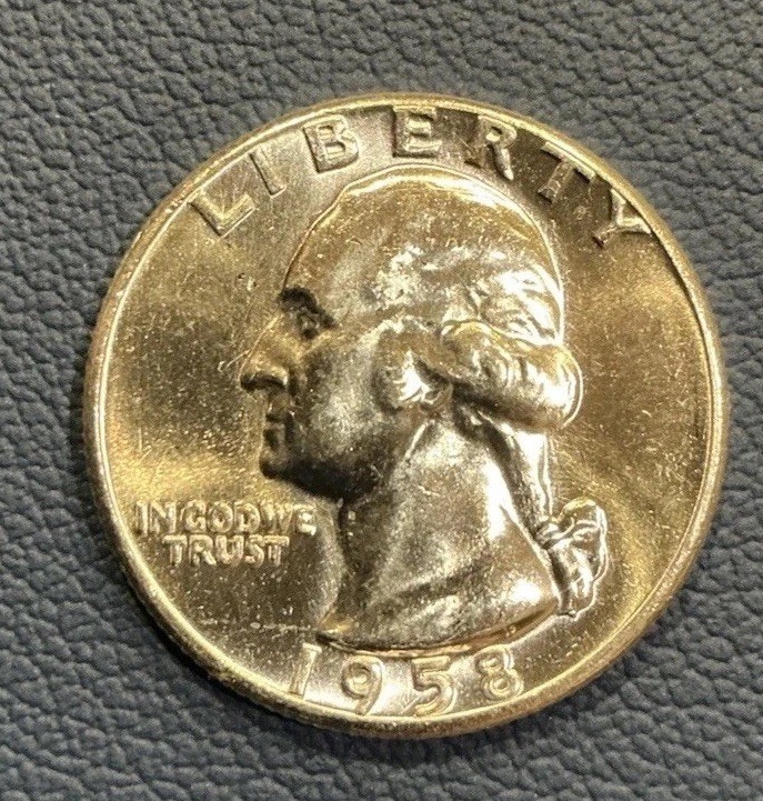1958 P Washington Quarter - Just Pulled - GEM Uncirculated - 90% Silver 🇺🇸