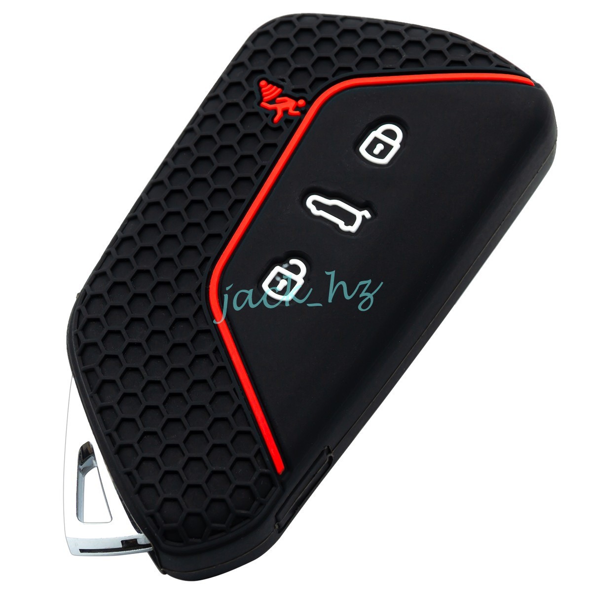 Silicone 4 Buttons Car Key Fob Case Cover For VW Golf 8 R ID.4 Atlas Cross Sport